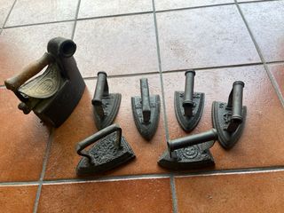 Lote planchas hierro forjado antiguas. 7 piezas.