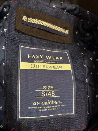 Chaquetón marinero paño verde Talla S. IMPECABLE.