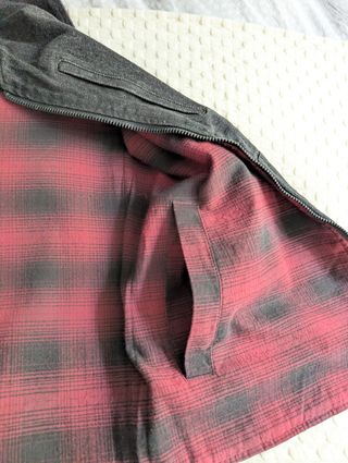 Chaleco vaquero negro reversible hombre.