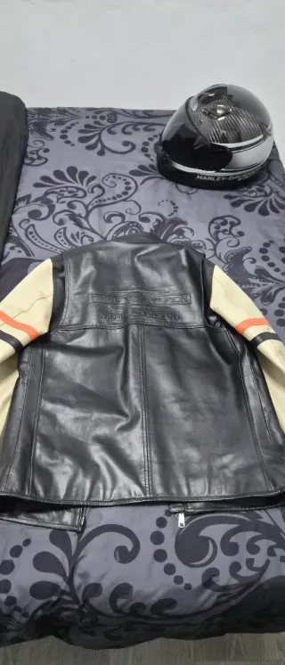 Chaqueta Harley-Davidson Negra y Multicolor