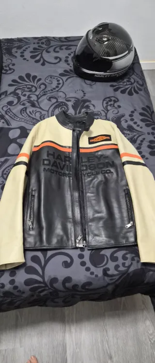 Chaqueta Harley-Davidson Negra y Multicolor