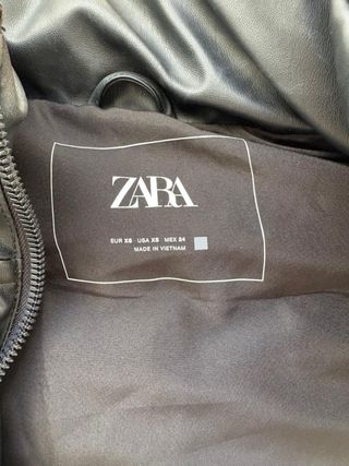 Chaleco acolchado Zara negro