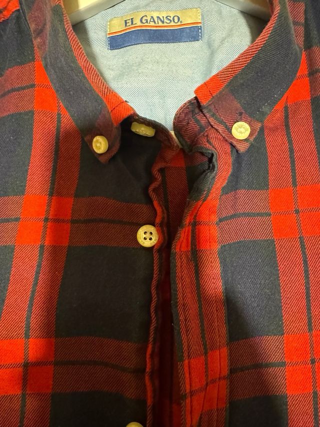 Camisa cuadros franela Hombre El Ganso