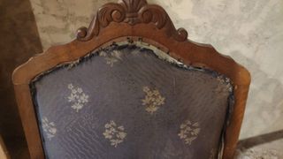 Sillones vintage tela y madera