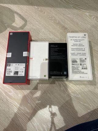 Cajas de móviles OnePlus, Realme, Xiaomi y Samsung