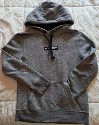 Sudadera Hollister Gris Talla XS Chico 16 años