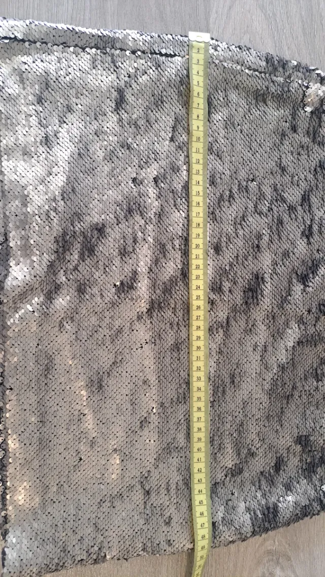 Falda mini lentejuelas plateada