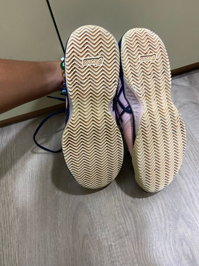 Zapatillas Asics Tenis Azul Rosa