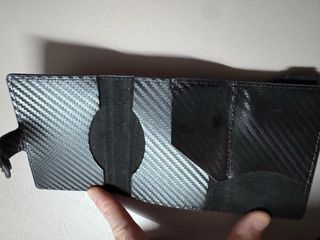 Portafoglio SLIM Carbon Style Uomo Nero