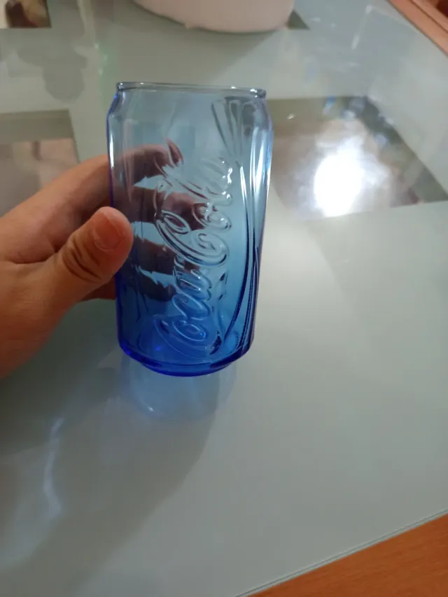 Bicchiere Coca-Cola Blu Vetro