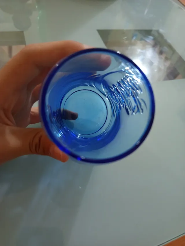 Bicchiere Coca-Cola Blu Vetro