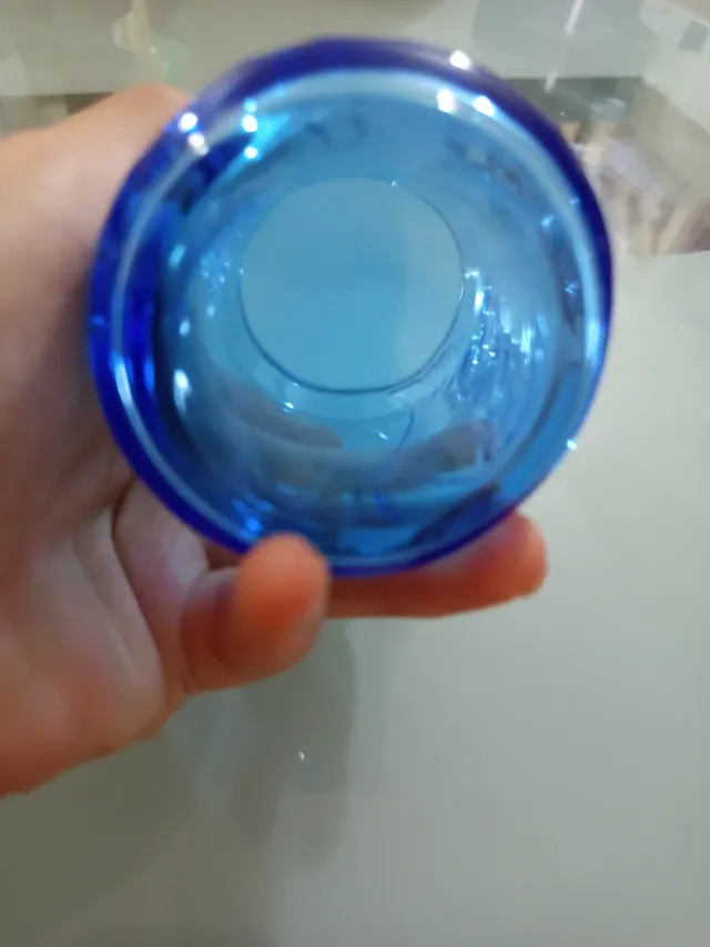 Bicchiere Coca-Cola Blu Vetro