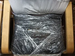 2 Sillas de Madera y Tela