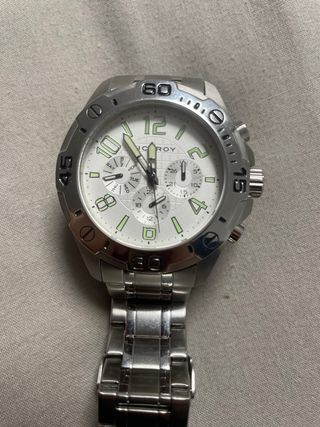 Reloj Viceroy Plata y Blanco Cronógrafo
