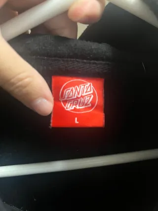 Sudadera Santa Cruz Negra Roja