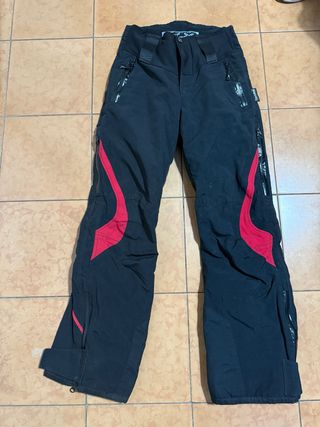 Pantalón Invierno Trekking Negro/Rojo