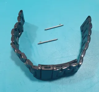 Correa Metal Reloj 22mm negro metalico