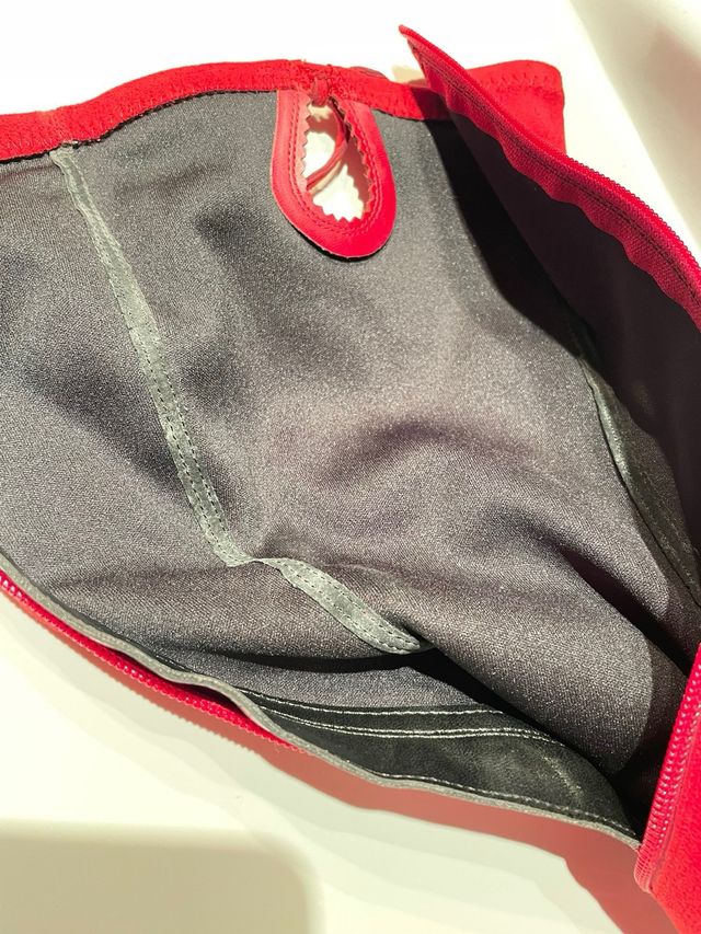 Botas rojas imitación ante T 36