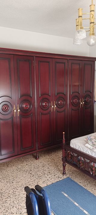 Conjunto dormitorio matrimonio madera