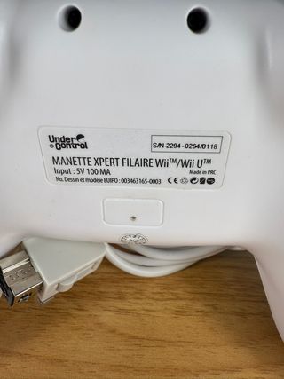 Controller Nintendo Wii Under Control Bianco