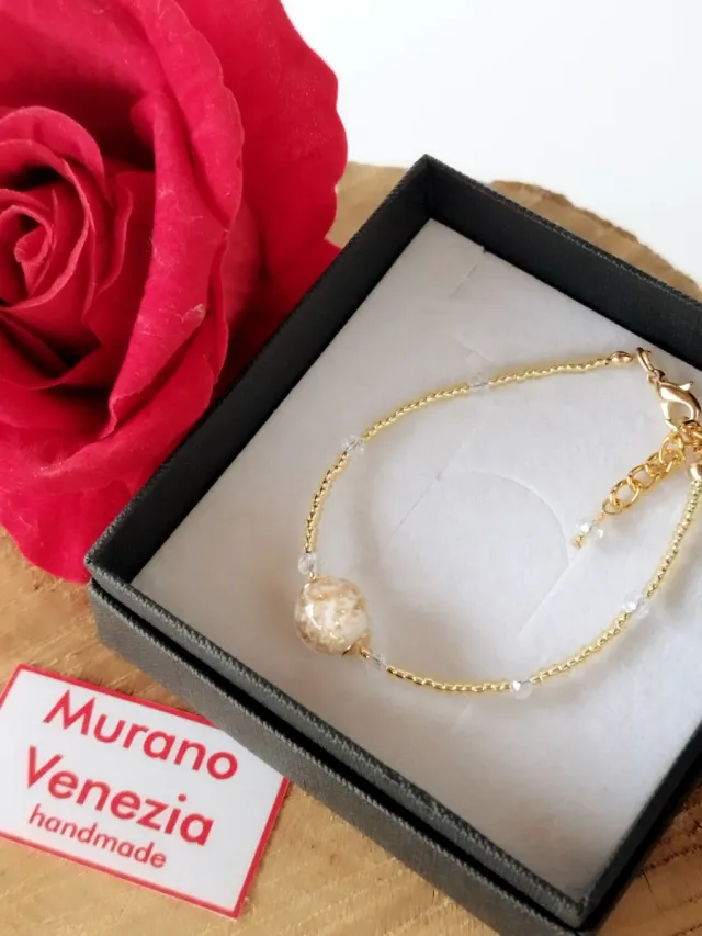 Bracciale Murano Venezia Handmade Oro