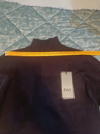 Vestito Evis collo alto con balza