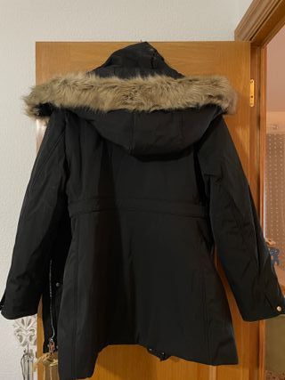 Anorak Zara Negro Talla XXL con Capucha