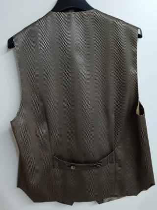 Conjunto chaleco y plastrón Novios/Padrinos Marrón