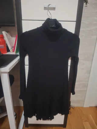 Vestido punto canalé Maggie Sweet negro