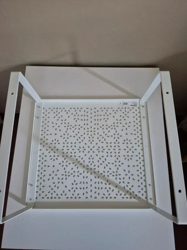 2 Alzatine metallo bianche Ikea