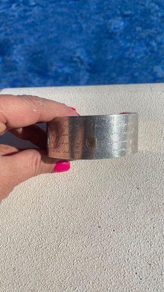 Brazalete Rosa Bisbe , Garcia Lorca  plata y oro