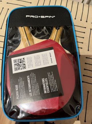 Set NUEVO 2 Palas Ping Pong Pro Spin + Funda