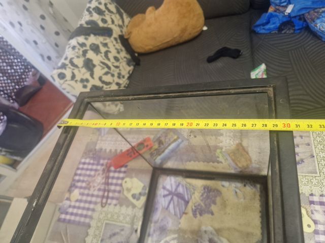 Acuario terrario de cristal