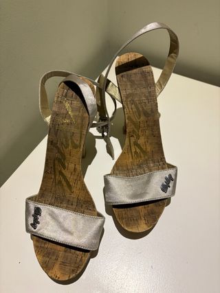 Sandalias Replay con Tacón color Champán