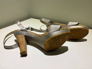 Sandalias Replay con Tacón color Champán