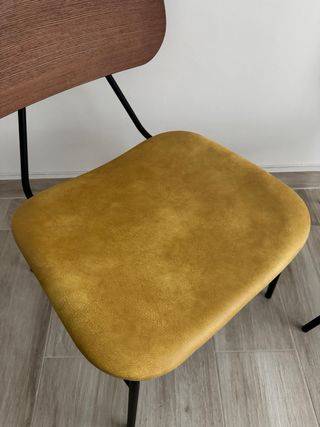 2 Sillas Vintage-Modernas Madera y Metal