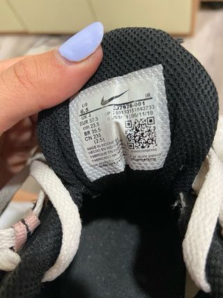 Zapatillas Nike Mujer Negras Naranja