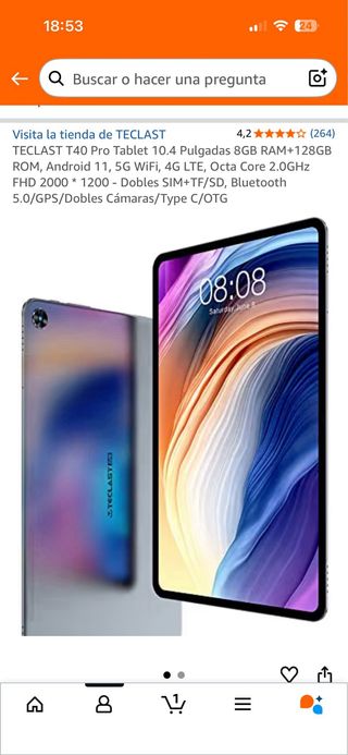 Teclast T40 Pro 128GB Gris