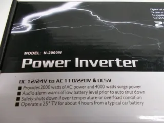 Inverter 2000W 12V 220V Trasformatore Auto Barca