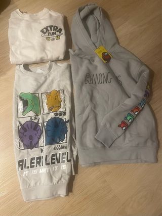 Lote 3 Sudaderas Niños, 2 tienen etiqueta puesta