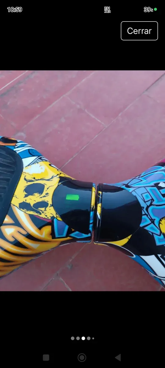 Hoverboard con diseño graffiti
