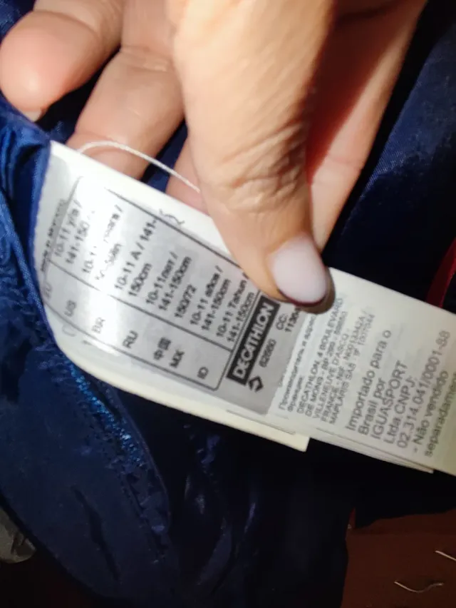 Chubasquero impermeable Decathlon Talla 10-11