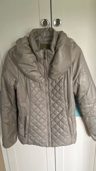 Anorak beige acolchado