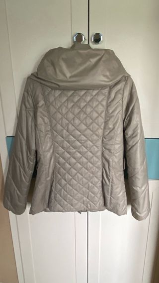 Anorak beige acolchado