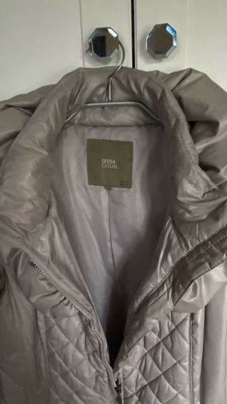 Anorak beige acolchado