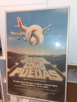 Póster Película Aterriza Como Puedas
