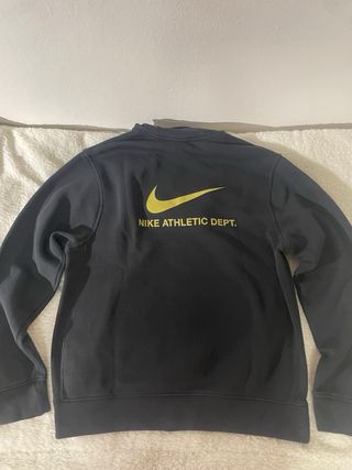 Felpa Nike con cappuccio nera e oro