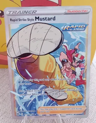 Carta Pokémon Mustard Rapid Strike TG27