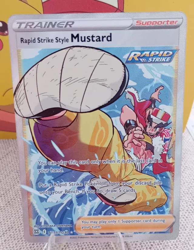 Carta Pokémon Mustard Rapid Strike TG27
