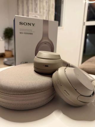 Auriculares Cascos Bluetooth Sony Beige/Gris